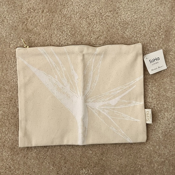 SoHa Living - birds in paradise canvas clutch - Picture 1 of 2